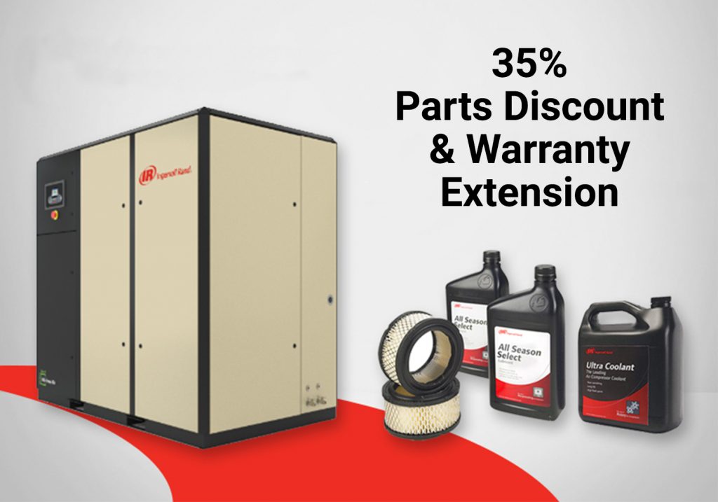 Save on maintenance with Arle Compressors of Florida: get 35% off on parts and extend your warranty today!