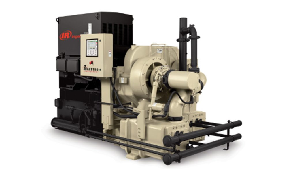 Arle Compressors of Florida industrial air compressor system on a white background.