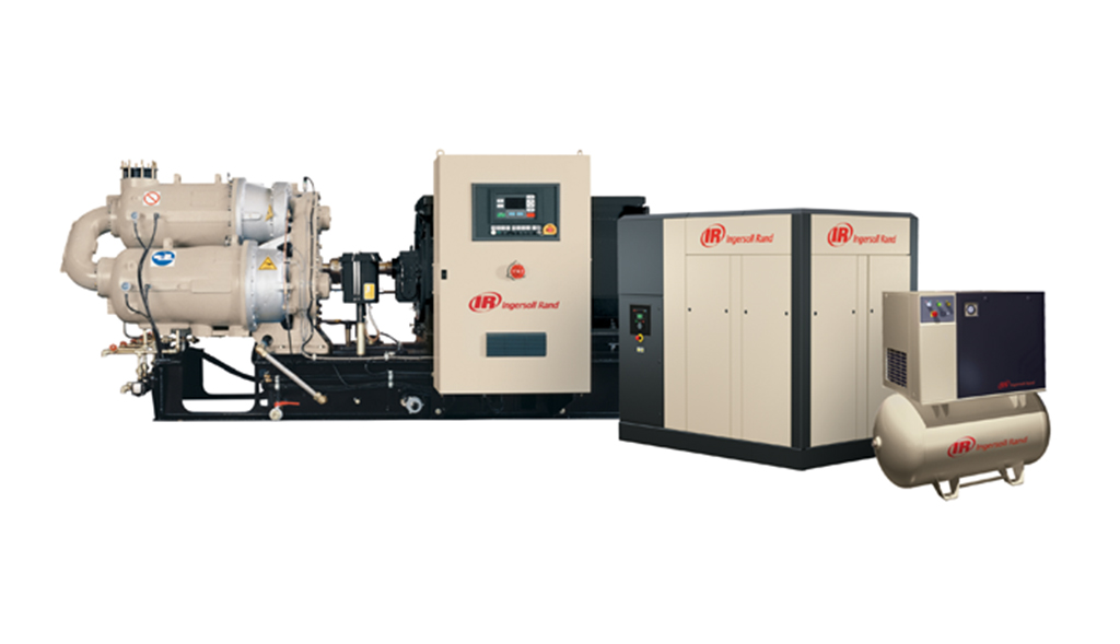 A range of industrial Arle Compressors of Florida with varying capacities and configurations.
