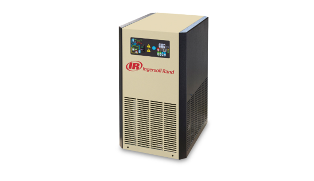 Industrial air compressor from Ingersoll Rand, provided by Arle Compressors of Florida, on a white background.